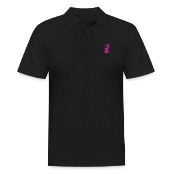 Save The Tatas American Flag - Fighting Breast - Männer Poloshirt - Schwarz - Vorne - Kai (181cm)