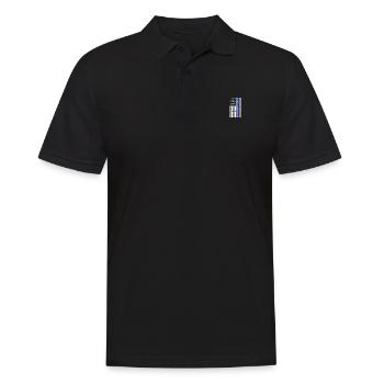 Patriotic American Flag Police Support - Männer Poloshirt - Schwarz - Vorne - Kai (181cm)