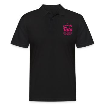 Je Suis Une Tata et Marraine Qui Déchire - Polo Homme - noir - Devant - Kai (181cm)