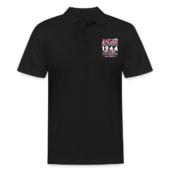 80 Jahre Geburtstagsgeschenk Frau aus dem Jahr 1944 - Männer Poloshirt - Schwarz - Vorne - Kai (181cm)