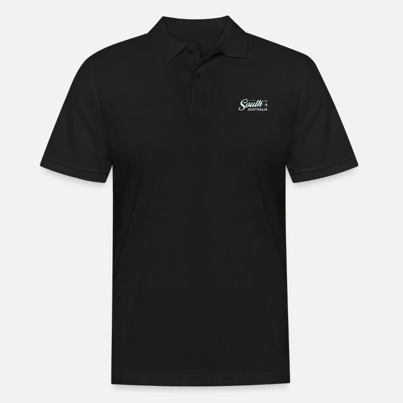 EXPLORE SOUTH AUSTRALIA - Men's Polo Shirt - black