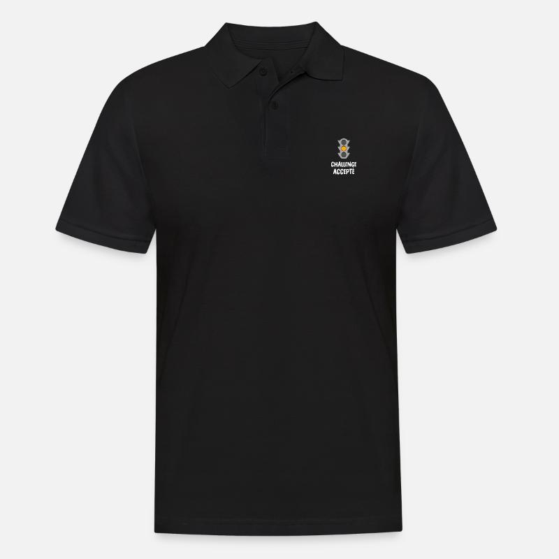 challenge accepté - Polo Homme - noir