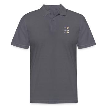 Derivation function chicken math - Men's Polo Shirt - charcoal grey - Front - Nico (186cm)