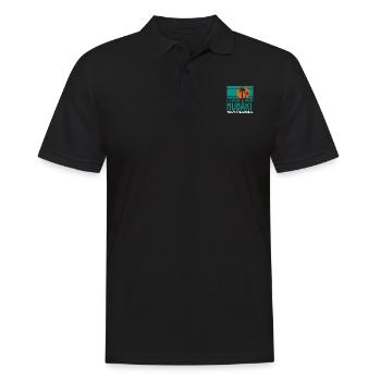 HOBART - Männer Poloshirt - Schwarz - Vorne - Kai (181cm)