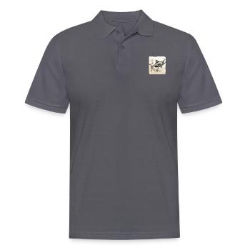Marlin retro style - Men's Polo Shirt - charcoal grey - Front - Nico (186cm)