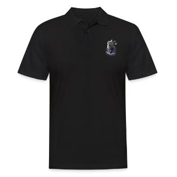 chaton chat animal - Polo Homme - noir - Devant - Kai (181cm)