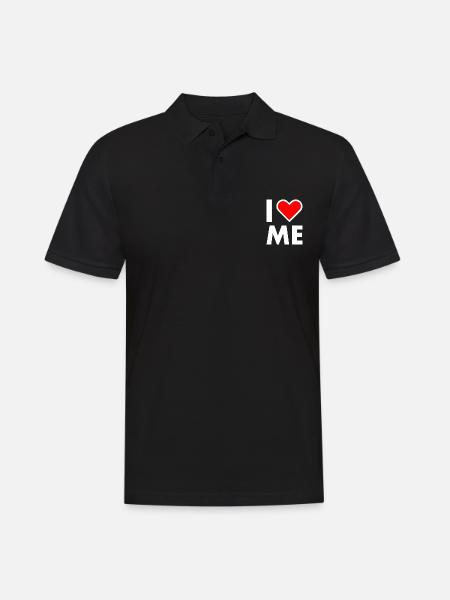 I love me - Men's Polo Shirt - black