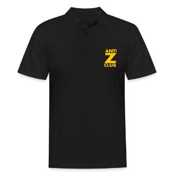 Anti z club - Männer Poloshirt - Schwarz - Vorne - Kai (181cm)