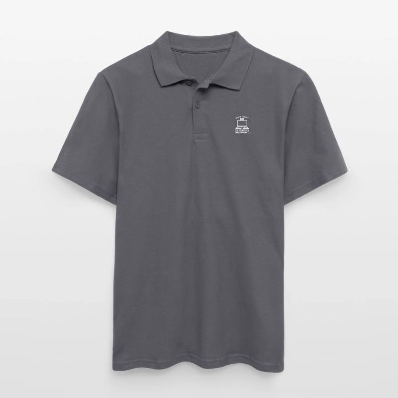 Technischer Support Computer Technik IT Software Männer Poloshirt