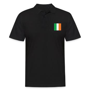 Irland-Flagge, irische stolz, Irland patriotische Geschenk - Männer Poloshirt - Schwarz - Vorne - Kai (181cm)