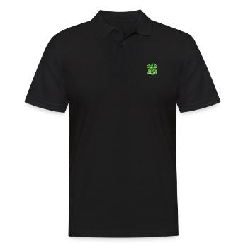 L - Männer Poloshirt - Schwarz - Vorne - Kai (181cm)