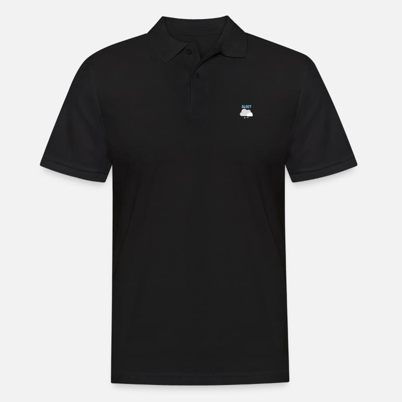SLEET - Graupel - Männer Poloshirt - Schwarz