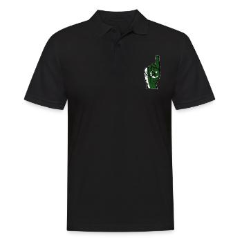 Pakistan flag number 1 used - Men's Polo Shirt - black - Front - Kai (181cm)