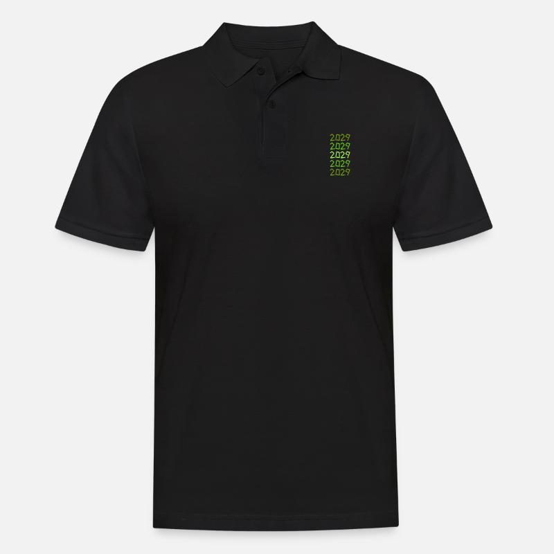 2029 - Männer Poloshirt - Schwarz