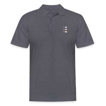 Ableitung Funktion Huhn Mathe - Männer Poloshirt - Anthrazit - Vorne - Nico (186cm)