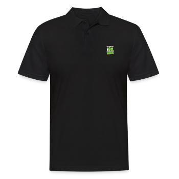 80 Geburtstag Besoffen Alkohol Jahre - Männer Poloshirt - Schwarz - Vorne - Kai (181cm)