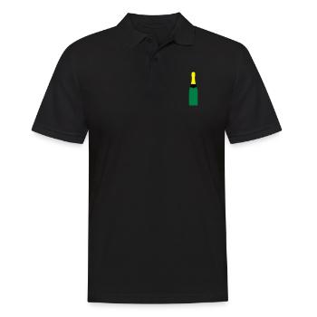 bottle - Men's Polo Shirt - black - Front - Kai (181cm)