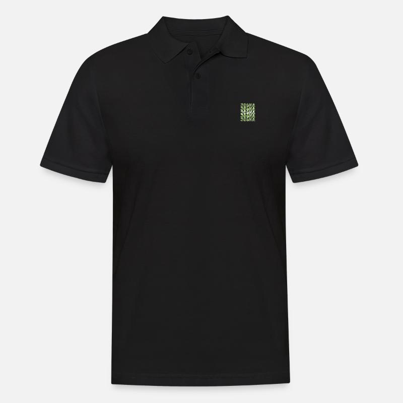 Josha als Josha - Männer Poloshirt - Schwarz