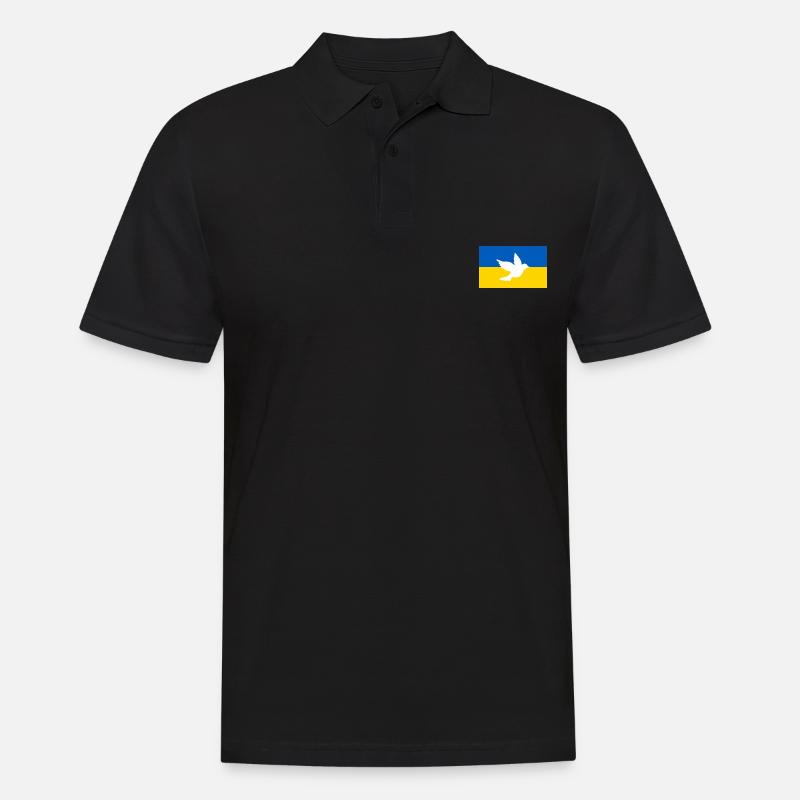 Ukraine - Männer Poloshirt - Schwarz