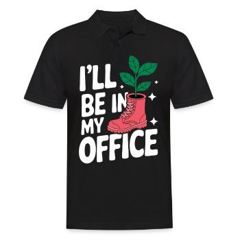 Gardener Garden Plants Gardening - Men's Polo Shirt - black - Front - Kai (181cm)