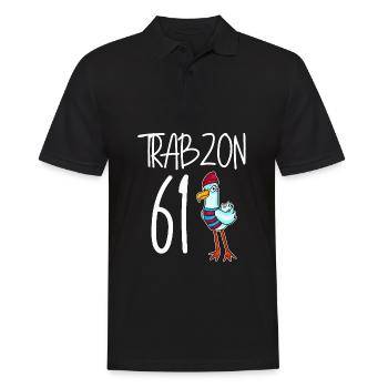 Trabzon 61 Türkei Stadt - Männer Poloshirt - Schwarz - Vorne - Kai (181cm)