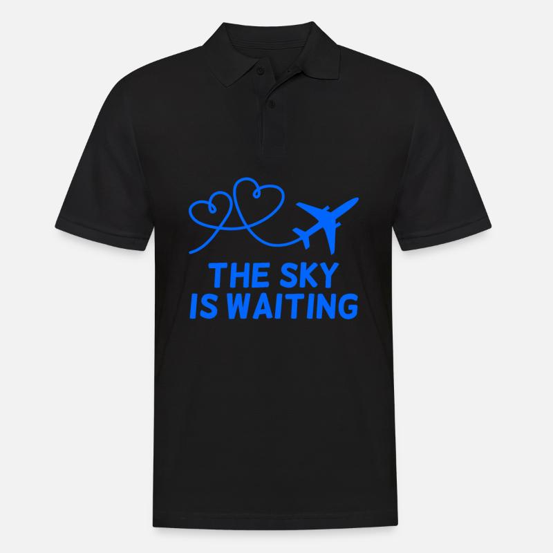 Flugzeug Pilot Spruch Geschenk - Männer Poloshirt - Schwarz