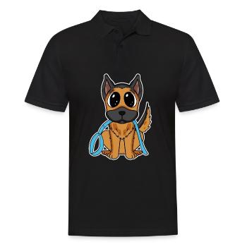 Berger allemand - Polo Homme - noir - Devant - Kai (181cm)