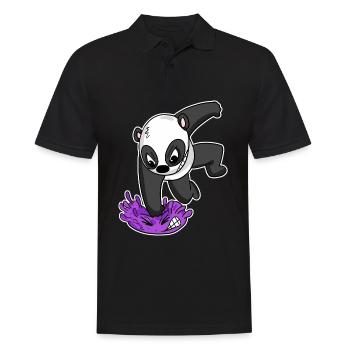 Panda Virus Combat - Polo Homme - noir - Devant - Kai (181cm)