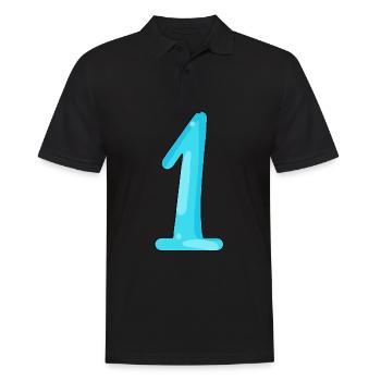 1 - Männer Poloshirt - Schwarz - Vorne - Kai (181cm)
