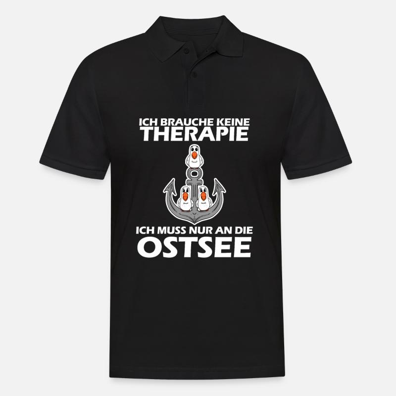 Ostsee Geschenk - Männer Poloshirt - Schwarz