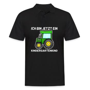 Kindergarten Kindergartenkind - Männer Poloshirt - Schwarz - Vorne - Kai (181cm)
