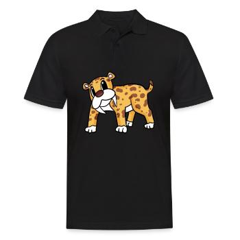 Tigre à dents de sabre - Polo Homme - noir - Devant - Kai (181cm)