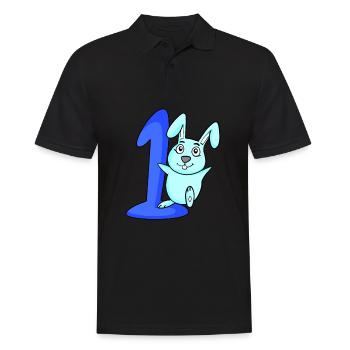 1 Jahr alt 1 Geburtstag Geschenk - Männer Poloshirt - Schwarz - Vorne - Kai (181cm)