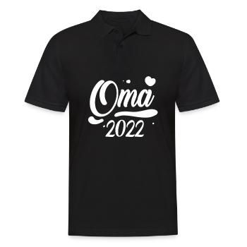 Oma 2022 - Männer Poloshirt - Schwarz - Vorne - Kai (181cm)
