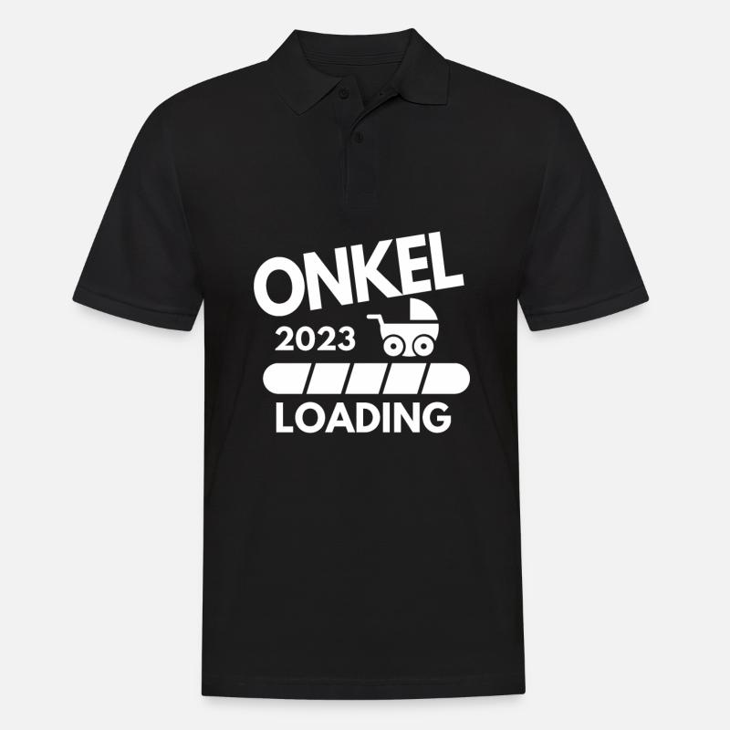 Onkel 2023 - Onkel werden - Männer Poloshirt - Schwarz