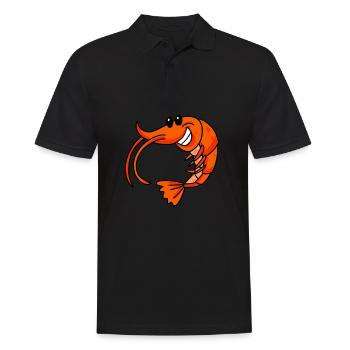 Shrimp - Men's Polo Shirt - black - Front - Kai (181cm)