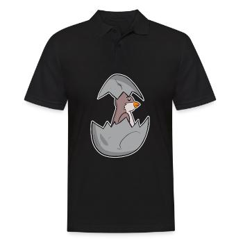 Bébé Moineau Domestique - Polo Homme - noir - Devant - Kai (181cm)