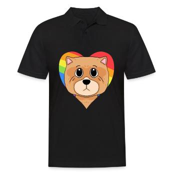 Chow Chow Chien de race Chien - Polo Homme - noir - Devant - Kai (181cm)