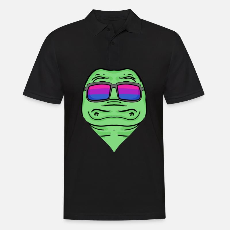 Bisexuell Krokodil Geschenk - Männer Poloshirt - Schwarz