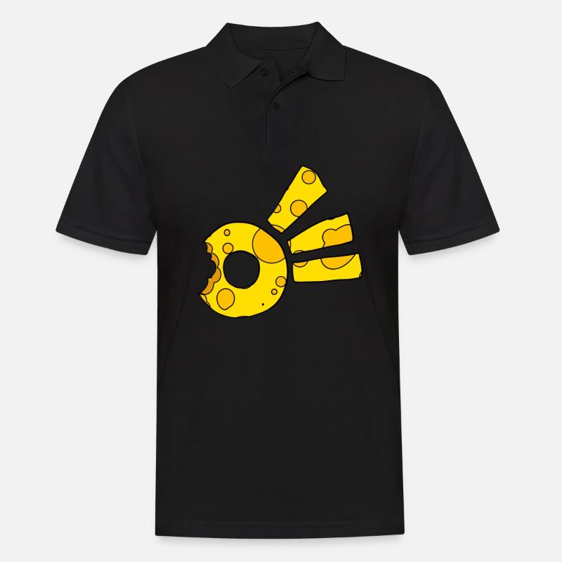 Käse Komet Symbol - Männer Poloshirt - Schwarz
