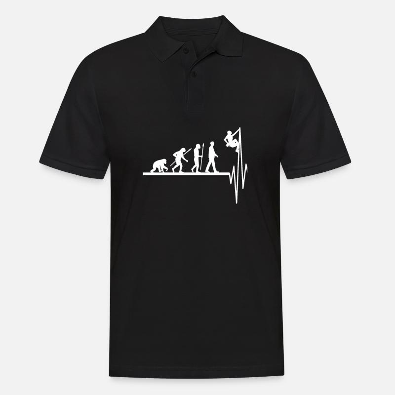 Escalade cardiaque - Escalade Evolution - Polo Homme - noir