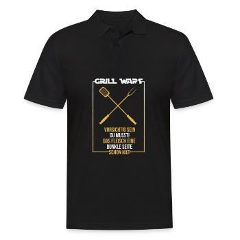 Grill Wars attention vous devez être cadeau - Polo Homme - noir - Devant - Kai (181cm)
