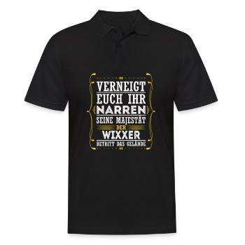 Wixxer - Männer Poloshirt - Schwarz - Vorne - Kai (181cm)