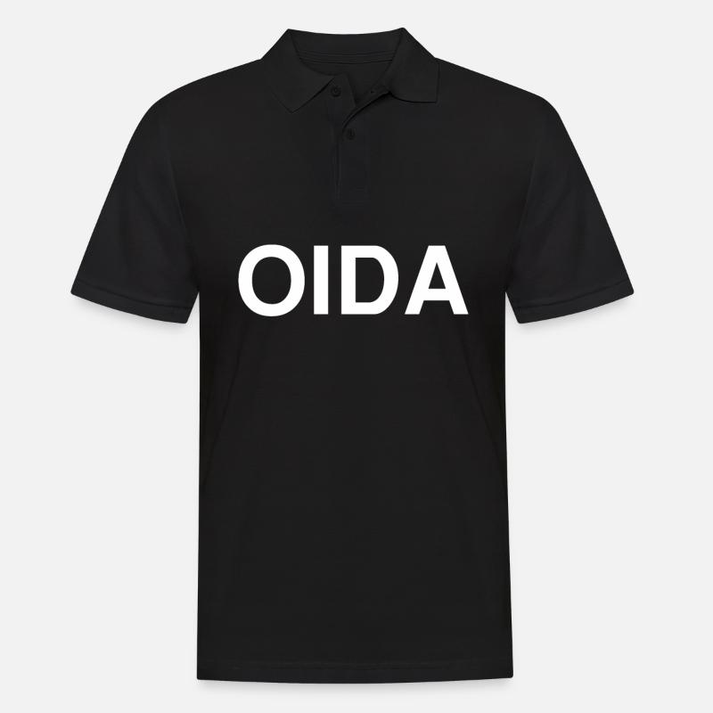 Oida - Männer Poloshirt - Schwarz