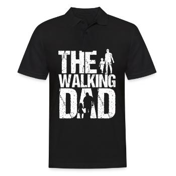 The Walking Dad T-Shirt Cadeau de fête des pères vintage - Polo Homme - noir - Devant - Kai (181cm)