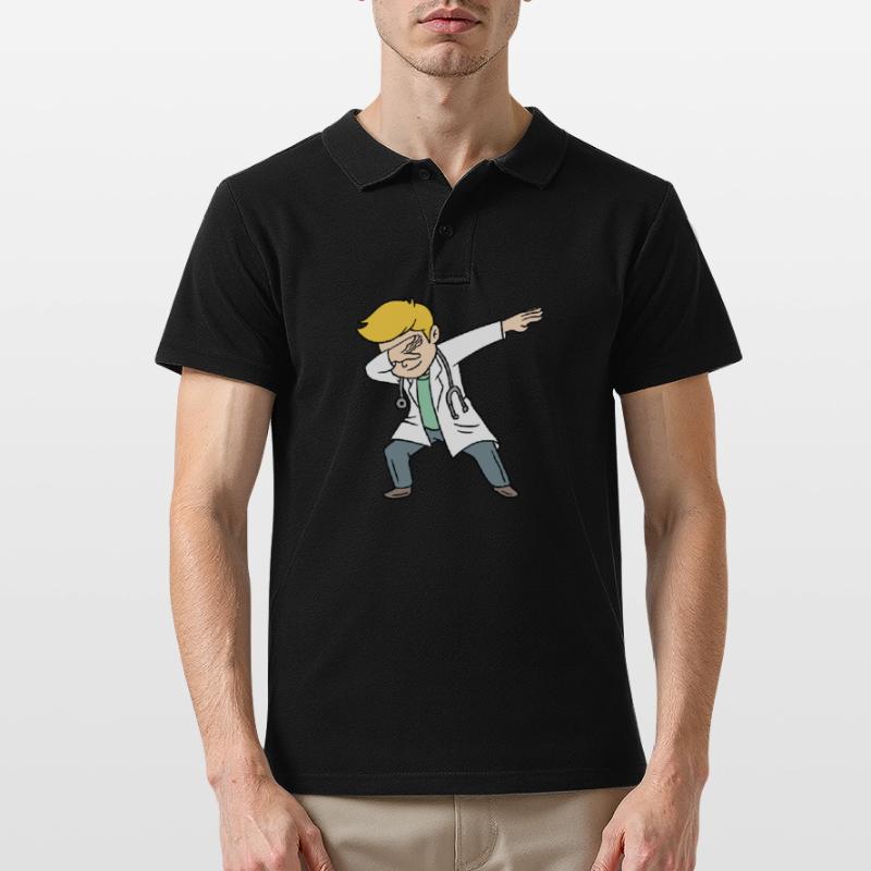 Dabbing PhD PhD Student Completing PhD Men's Polo Shirt