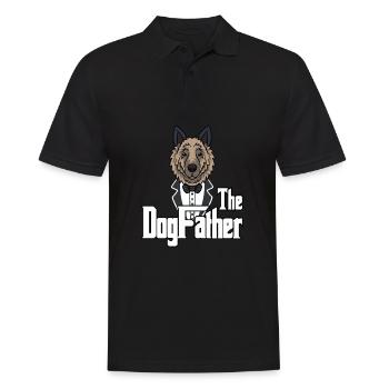 The Dogfather Shepherd Dogs Papa Fête des pères - Polo Homme - noir - Devant - Kai (181cm)