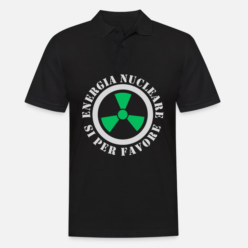 Kernkraft, Ja bitte - Männer Poloshirt - Schwarz