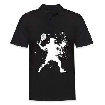 Pickleball Hommes Racquetball Jeux de racquetball - Polo Homme - noir - Devant - Kai (181cm)
