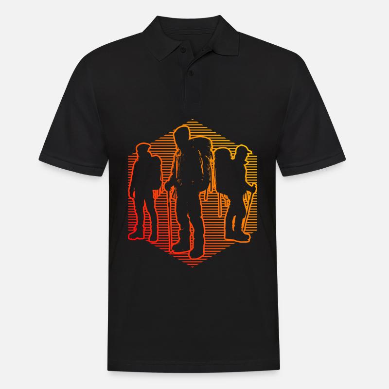 Boulder Climbing Bouldering Climber Bouldern - Männer Poloshirt - Schwarz